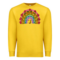 Lemon easter and spring with flowers carrots butterfly and sunflower rainbow Premium Sweatshirt - Artiststas