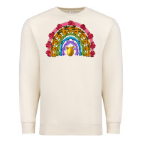 Sandshell easter and spring with flowers carrots butterfly and sunflower rainbow Premium Sweatshirt - Artiststas