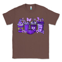 Chestnut Cancer coffee cups purple ribbon Classic Tee - NancyCooperArtShop