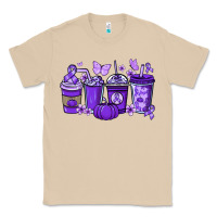 Mushroom Cancer coffee cups purple ribbon Classic Tee - NancyCooperArtShop