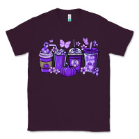 Cancer Coffee Cups Purple Ribbon Classic Tee | Teevron