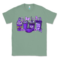 Sage Cancer coffee cups purple ribbon Classic Tee - NancyCooperArtShop