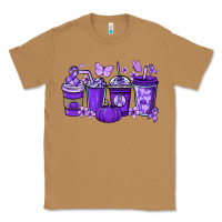 Toasted Coconut Cancer coffee cups purple ribbon Classic Tee - NancyCooperArtShop