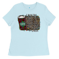 I Run On Coffee And Christmas Cheer Ladies Tee | Teevron