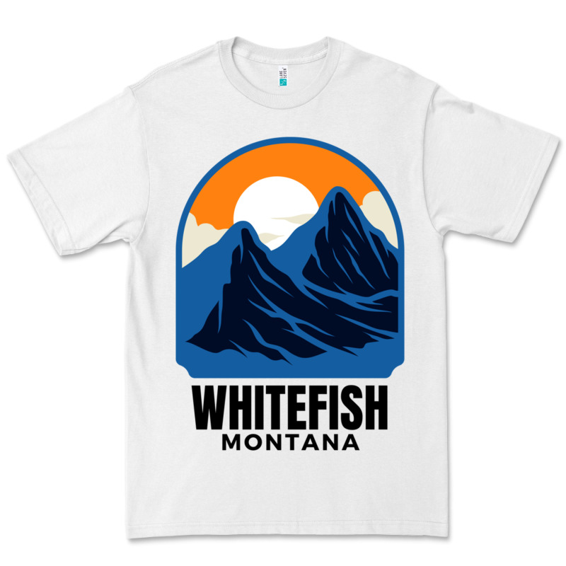 Whitefish Mt Premium Tee by minhPixels | Teevron