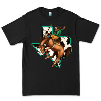Black Cowhide Texas Map Rodeo Cowboy Premium Tee - Bettercallsaul