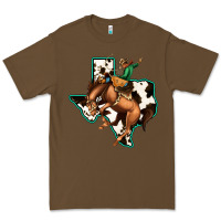 Cacao Cowhide Texas Map Rodeo Cowboy Premium Tee - Bettercallsaul