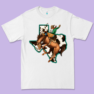 Cowhide Texas Map Rodeo Cowboy Premium Tee Designed By Bettercallsaul