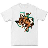 White Cowhide Texas Map Rodeo Cowboy Premium Tee - Bettercallsaul