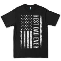 Black Father's Day Best Dad Ever American Flag Premium Tee - minhPixels