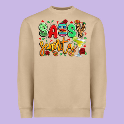 Sassy Senorita Heavyweight Sweatshirt Designed By Lillyallendesigns