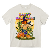 Cream happy halloween Heavy Core Tee - LillyAllenDesigns