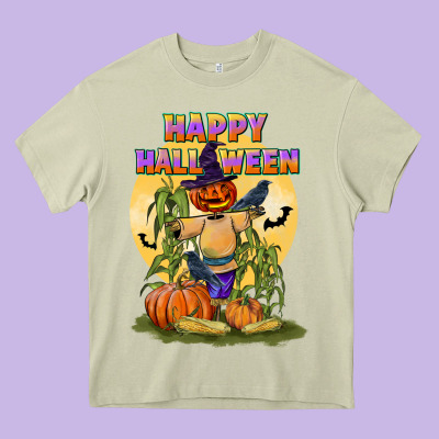 Happy Halloween Heavy Core Tee Designed By Lillyallendesigns