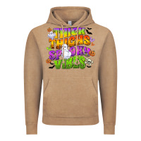 Vintage Coffee thick thighs and spooky vibes Vintage Hoodie - CowGirlArtShop