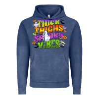 Vintage Denim thick thighs and spooky vibes Vintage Hoodie - CowGirlArtShop