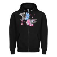 Black Koalas With Tutu Zipper Hoodie - LillyAllenDesigns
