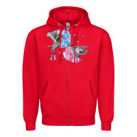 Red Koalas With Tutu Zipper Hoodie - LillyAllenDesigns