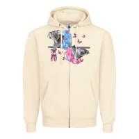 Sandshell Koalas With Tutu Zipper Hoodie - LillyAllenDesigns