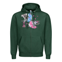 Sports Green Koalas With Tutu Zipper Hoodie - LillyAllenDesigns