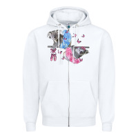 White Koalas With Tutu Zipper Hoodie - LillyAllenDesigns