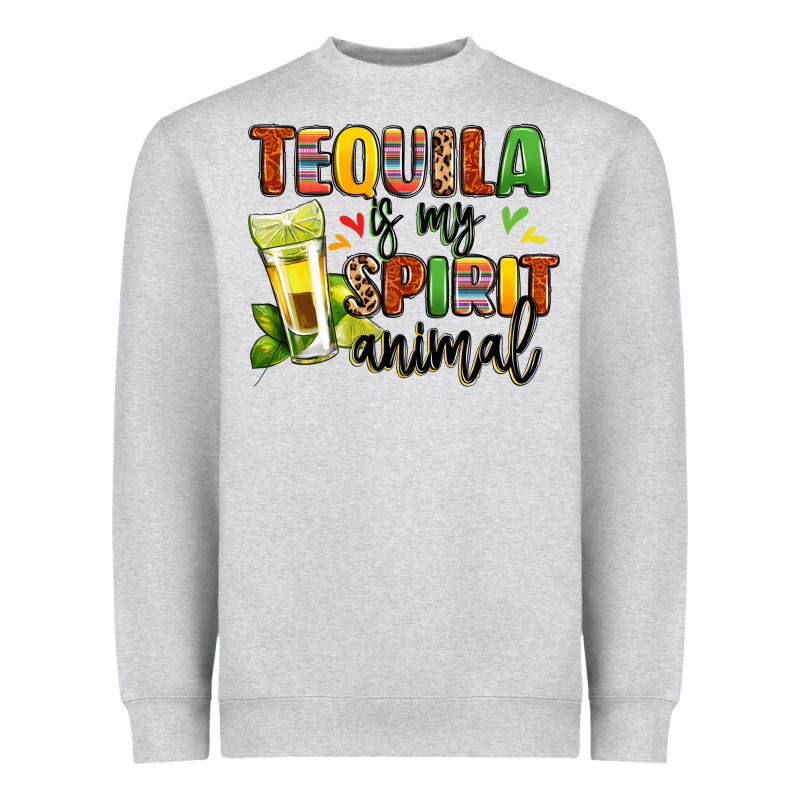 Tequila Is My Spirit Animal Heavyweight Sweatshirt by LillyAllenDesigns | Teevron