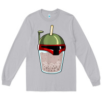 Moon Dust bubble fett boba tea funny sci fi pun pearl milk tea gift t shirt Long Sleeve Tee - minhPixels