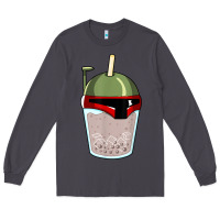 Smoke bubble fett boba tea funny sci fi pun pearl milk tea gift t shirt Long Sleeve Tee - minhPixels