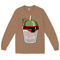 Toasted Coconut bubble fett boba tea funny sci fi pun pearl milk tea gift t shirt Long Sleeve Tee - minhPixels