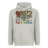 Moon Dust autism awareness leopard cowhide herts puzzle Heavyweight Hoodie - Artiststas