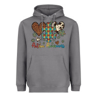Storm autism awareness leopard cowhide herts puzzle Heavyweight Hoodie - Artiststas