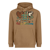 Toasted Coconut autism awareness leopard cowhide herts puzzle Heavyweight Hoodie - Artiststas