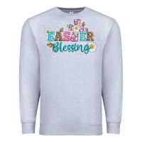 Heather Grey easter blessing with  cross Premium Sweatshirt - Artiststas