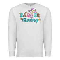 Oatmeal Heather easter blessing with  cross Premium Sweatshirt - Artiststas