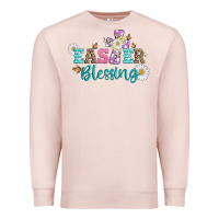 Pale Pink easter blessing with  cross Premium Sweatshirt - Artiststas