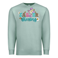 Seafoam easter blessing with  cross Premium Sweatshirt - Artiststas