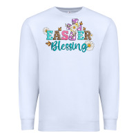 White easter blessing with  cross Premium Sweatshirt - Artiststas