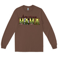 Chestnut American Mama  Mother's Day Long Sleeve Tee - CowGirlArtShop