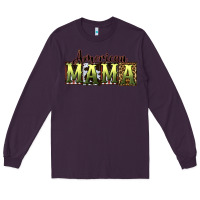 Plum American Mama  Mother's Day Long Sleeve Tee - CowGirlArtShop