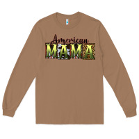 Toasted Coconut American Mama  Mother's Day Long Sleeve Tee - CowGirlArtShop