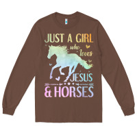 Jesus And Horses, Horse Gifts For Girls, Women Long Sleeve Tee | Teevron