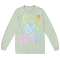 Matcha Jesus And Horses, Horse Gifts For Girls, Women Long Sleeve Tee - minhPixels