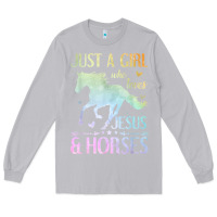 Moon Dust Jesus And Horses, Horse Gifts For Girls, Women Long Sleeve Tee - minhPixels