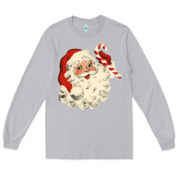 Moon Dust santa vintage face Long Sleeve Tee - minhPixels