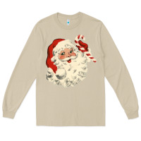 Mushroom santa vintage face Long Sleeve Tee - minhPixels