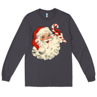 Smoke santa vintage face Long Sleeve Tee - minhPixels