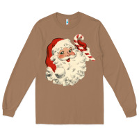 Toasted Coconut santa vintage face Long Sleeve Tee - minhPixels