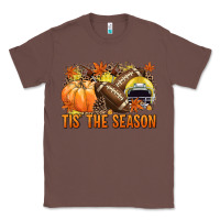 Chestnut Tis' the season Football yellow helmet Classic Tee - NancyCooperArtShop