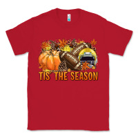 Red Tis' the season Football yellow helmet Classic Tee - NancyCooperArtShop