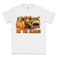 White Tis' the season Football yellow helmet Classic Tee - NancyCooperArtShop