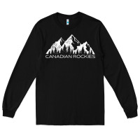 Black Canadian Rockies Gift Canada Rocky Mountains Souvenir Long Sleeve Tee - minhPixels